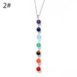7 Chakra Semi Precious Stone Necklace