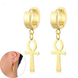 Egyptian Ankh Dangle Earrings - Authenticblkwidow
