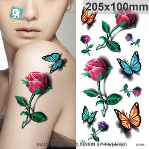 Butterfly Body Art Waterproof Temporary Tattoo - Authenticblkwidow