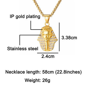 Ancient Egyptian Pharaoh Pendant Necklace - Authenticblkwidow