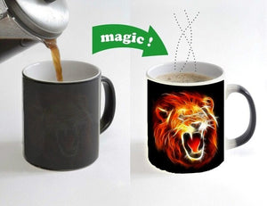 Fierce Lion Color Changing Coffee Mug - Authenticblkwidow