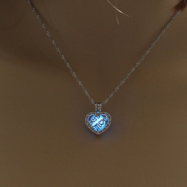 Glowing Pendant Necklace - Authenticblkwidow