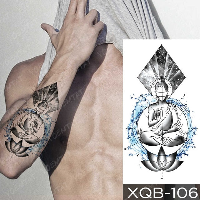 Japanese Traditional Tattoo for Man Woman Arm Temporary Tattoo Stickers  Warrior Bodyguard Waterproof Lasting Art Fake Tattoo - AliExpress