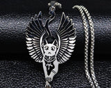 Egyptian Bastet Cat Stainless Steel Necklace