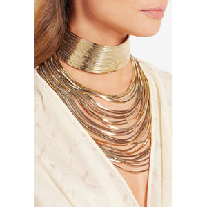 Luxury Long Metal Choker Necklace - Authenticblkwidow
