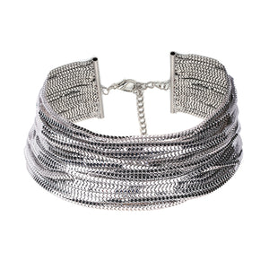 Luxury Metal Short Chain Statement Necklace - Authenticblkwidow