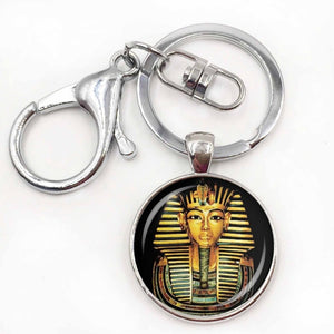 Egyptian Pharaoh Glass Dome Pendant Necklace - Authenticblkwidow