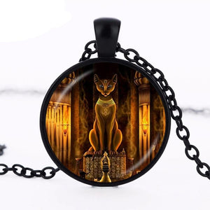 Bastet Goddess Pendant Necklace - Authenticblkwidow