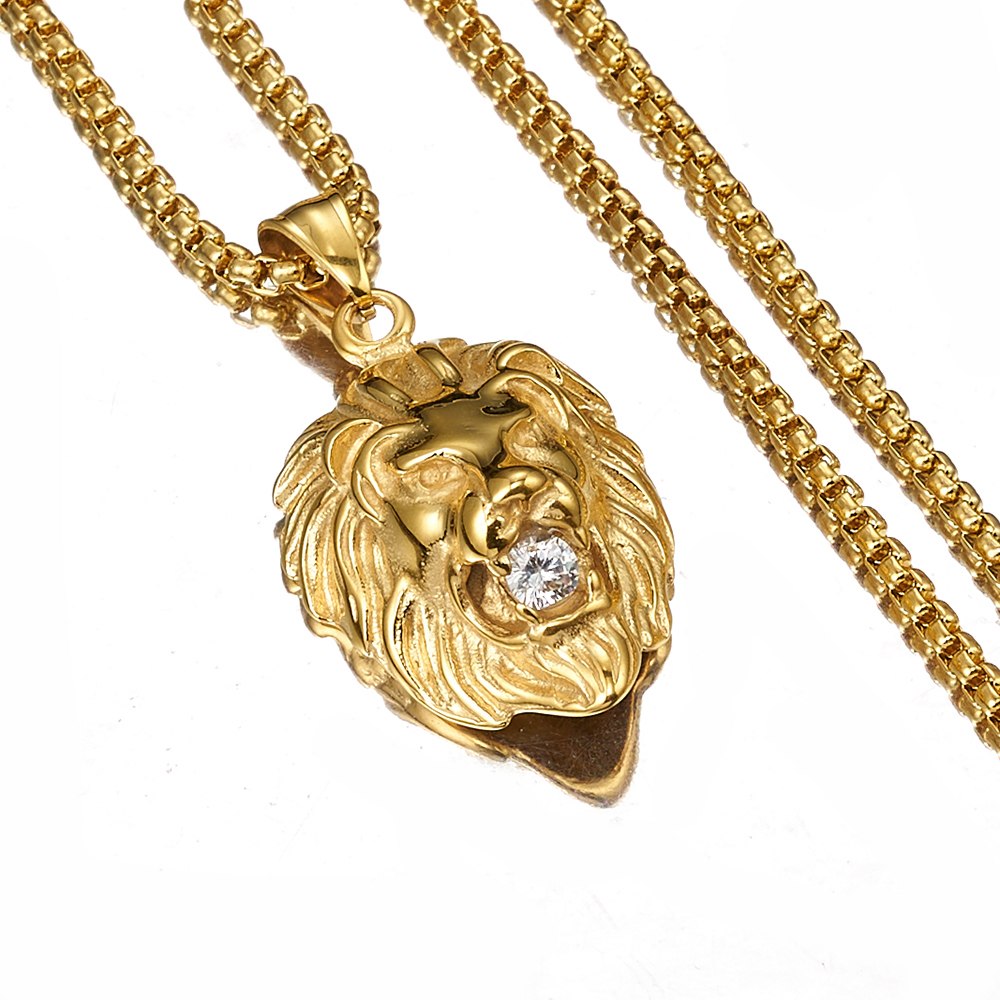 Lion Rock Style Necklace  (Necklace & Pendant) - Authenticblkwidow