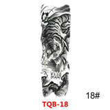 Full Arm Large Skull Temporary Tattoo Stickers - Authenticblkwidow