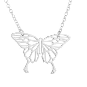 Stainless Steel Butterfly Earrings, Necklace and Jewelry Sets - Authenticblkwidow