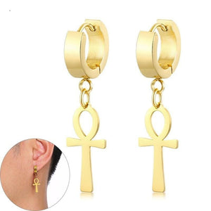 Egyptian Ankh Dangle Earrings - Authenticblkwidow