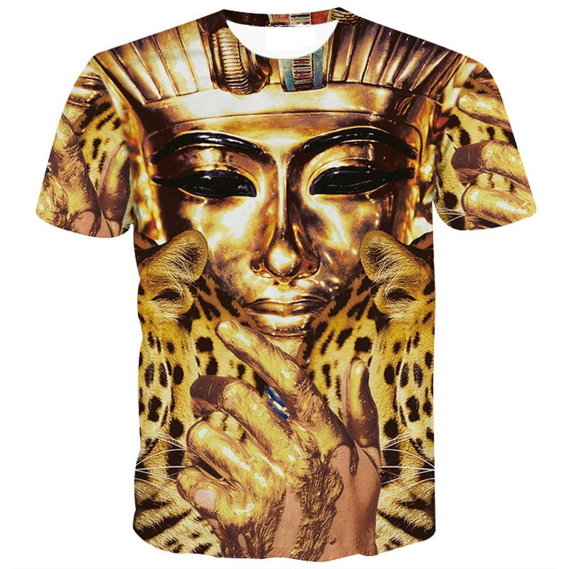 Egyptian Pharaoh 3D Printed T Shirt - Authenticblkwidow